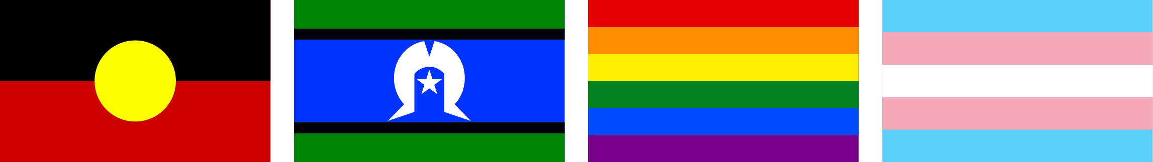 First Nations & LGBTIQA+ Flags